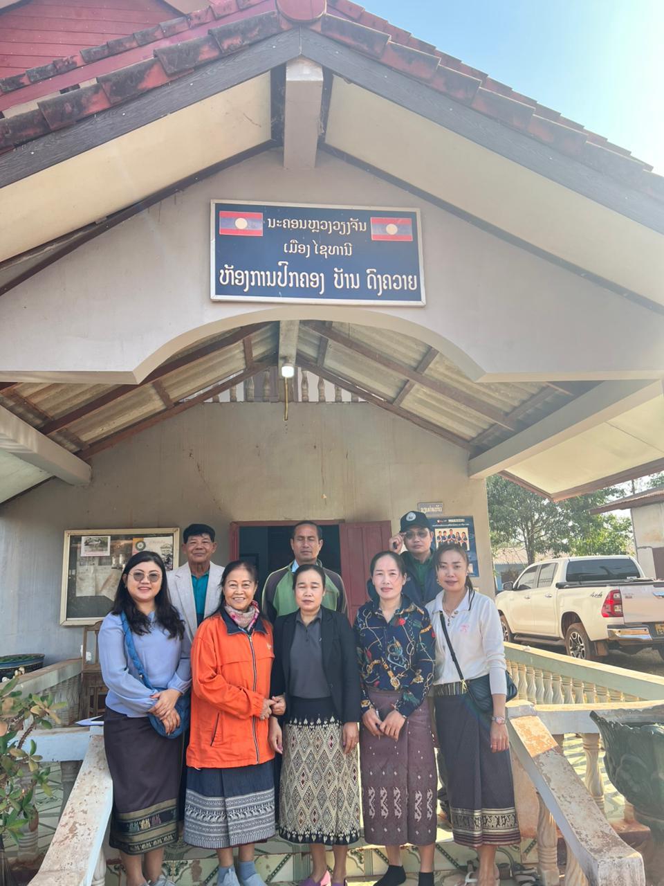 Survey team at village health office
